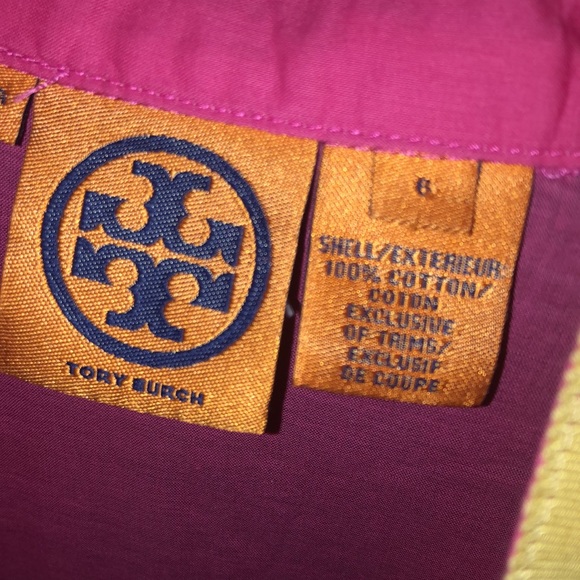 Tory Burch Pink Linen Cotton Tunic Top, Size 6 - Picture 9 of 13